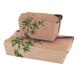 Ланч-бокс картонный Feel Green 11,3*9*6,4 см, СВЧ, 50 шт/уп, Garcia de PouИспания