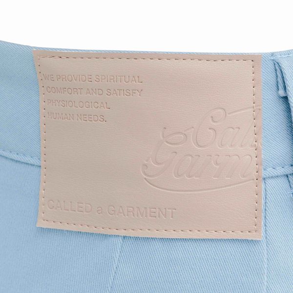 Брюки Classic wide chinos Женские небесно-голубые - фото 8