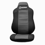 Чехлы Shacman X-3000 рестайлинг (полиэфир, черный, серая вставка)