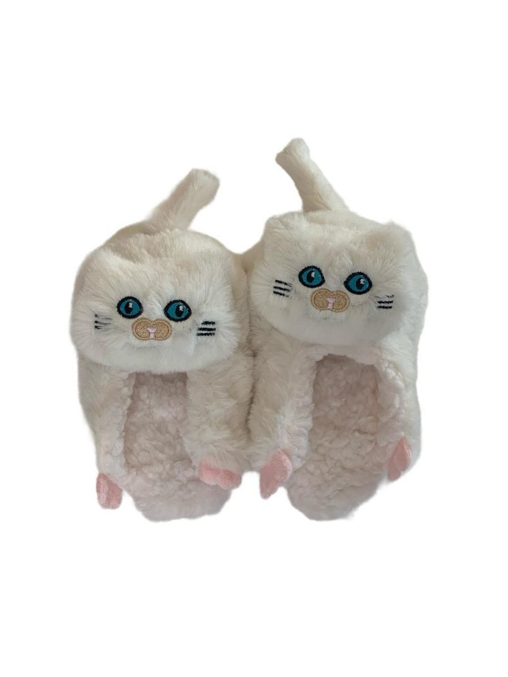 Тапочки детские Лиана, кигуруми Котики, темно-серый, 10-12 лет 21-22,5 см