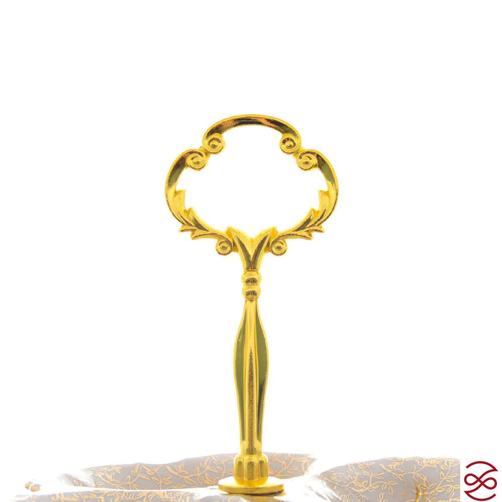 Этажерка 3 яруса Queen's Crown Aristokrat Лист Бежевый