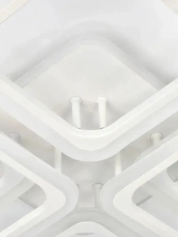 Люстра потолочная светодиодная с пультом ДУ Rivoli белая LED с RGB 180 Вт 3000 - 6000 К, светильник на кухню, в детскую, в спальню