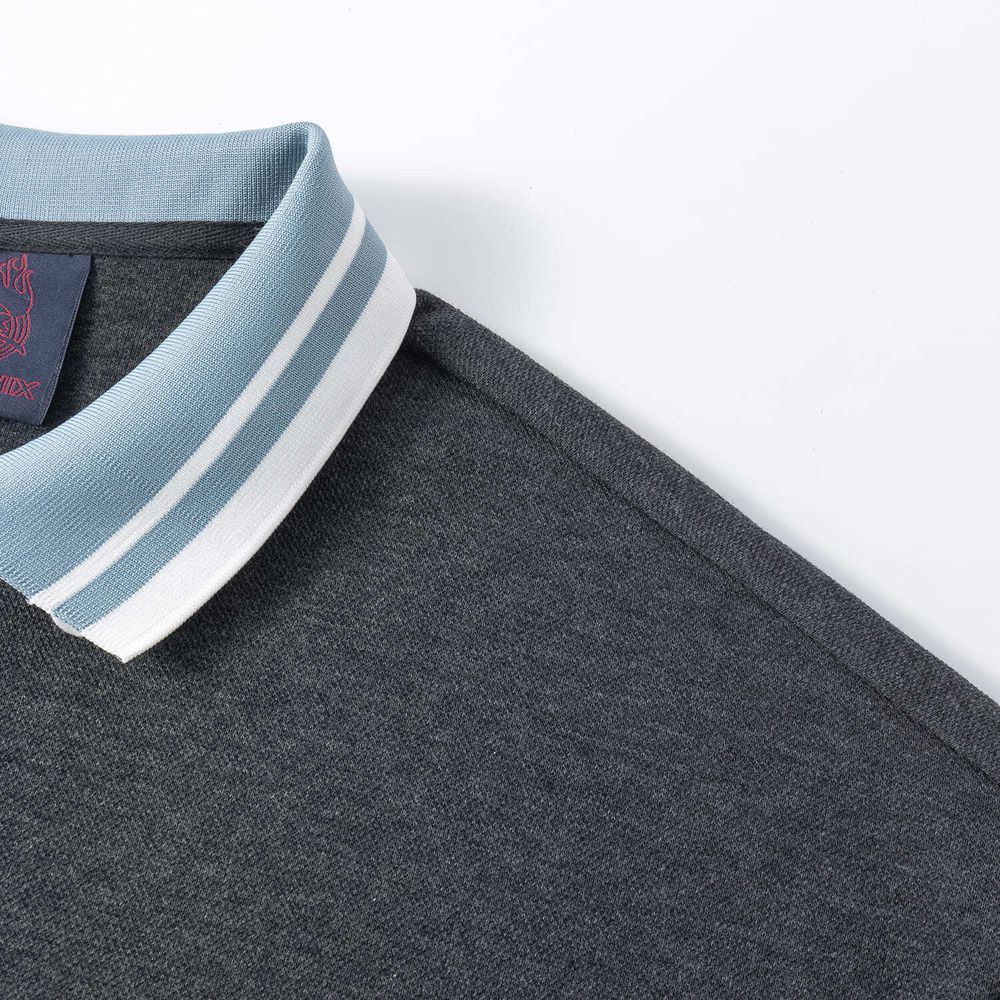 Поло Ymkashix серый меланж