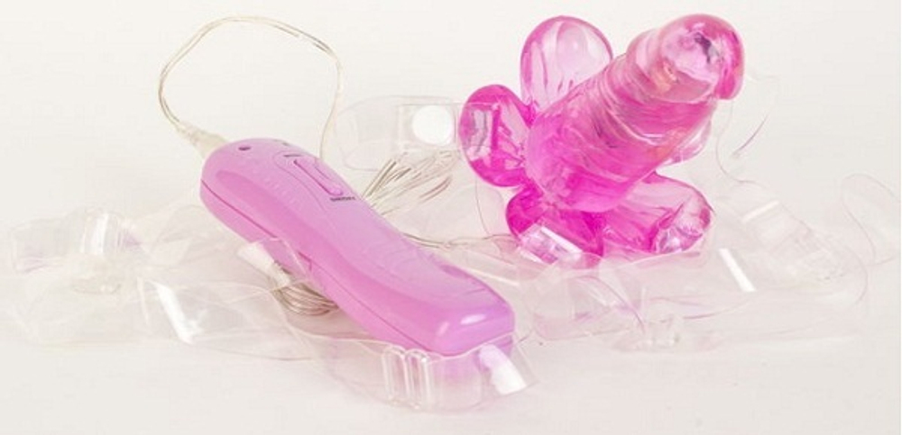 Фиолетовая вагинальная вибробабочка