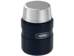 Термос для еды THERMOS KING SK-3000 MMB 0,47L, складная ложка из нержавеющей стали, чёрный