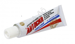 Герметик-прокладка АВТОсил (г.Казань) термостойкий силиконовый  60гр Белый 11224