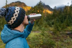 Термокружка Klean Kanteen TKWide Cafe Cap 16oz (473 мл) Brushed Stainless