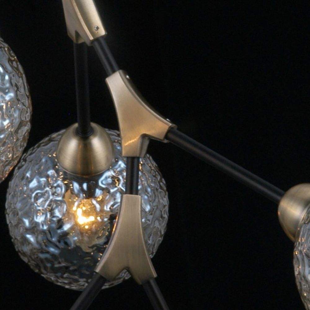 Люстра на штанге ILLUMICO  IL0263-5PSQ-79 BK AB