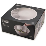 Миска с приборами для салата uno stone