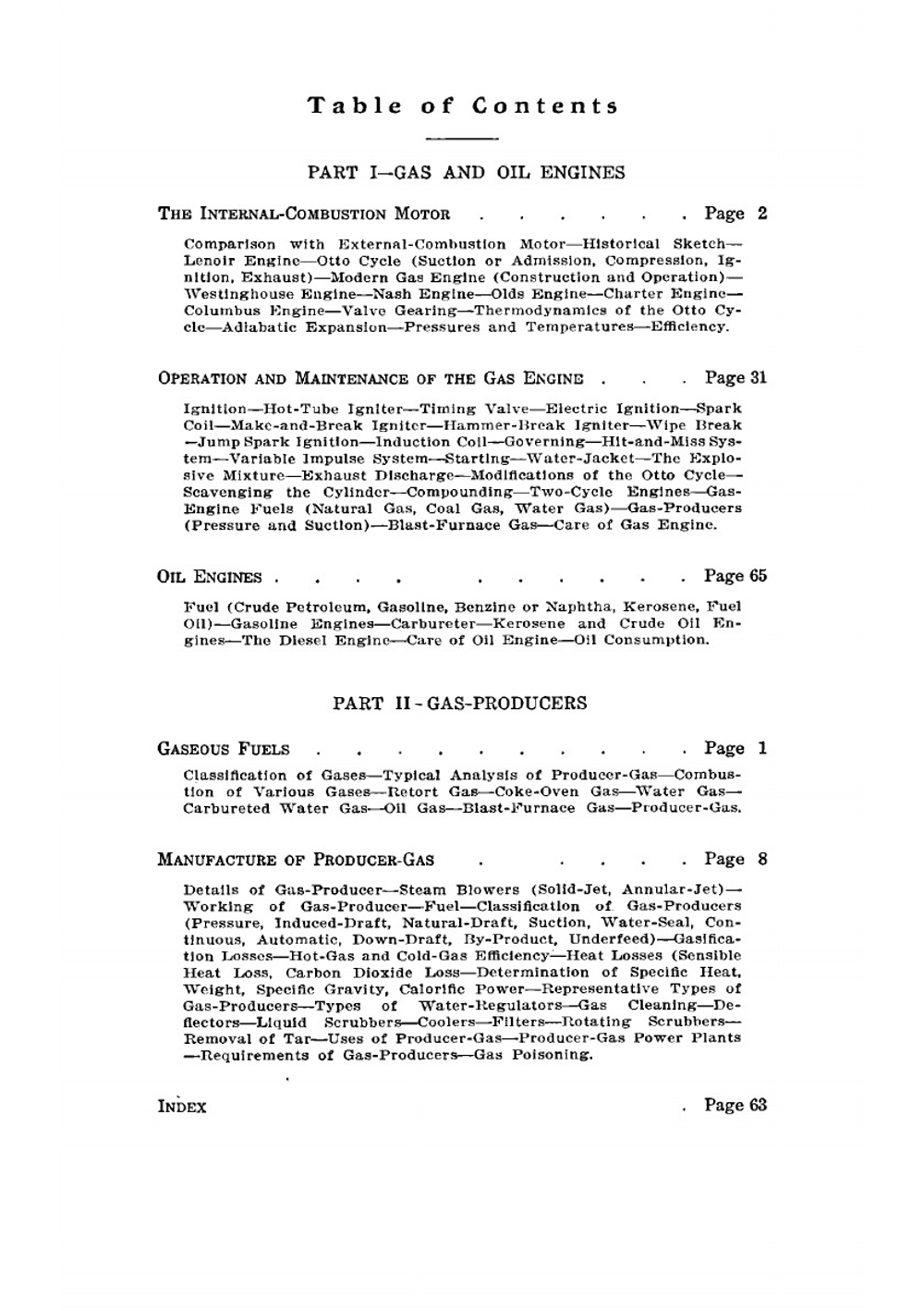 Gas and Oil Engines, and Gas-Producers. A Treatise On the Modern Development of the Internal Combustion Motor and Efficient Methods of Fuel Economy and Power Production | Lionel Simeon Marks