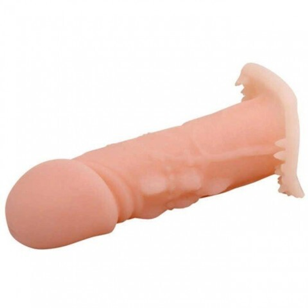 Реалистичная насадка на пенис Wolftooth Sleeve светлая (12×3,5 см)