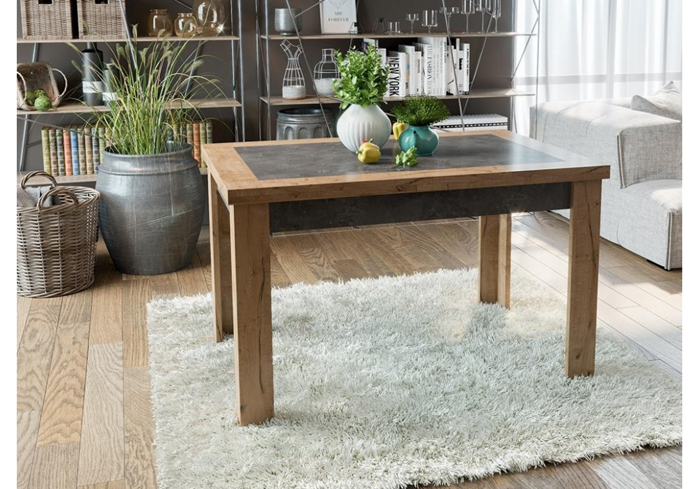 Стол деревянный Woodville Хьюстон тип 4 дуб вотан, моод темный