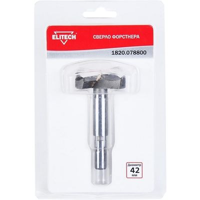 Сверло Форстнера ELITECH 42мм   1820.078800