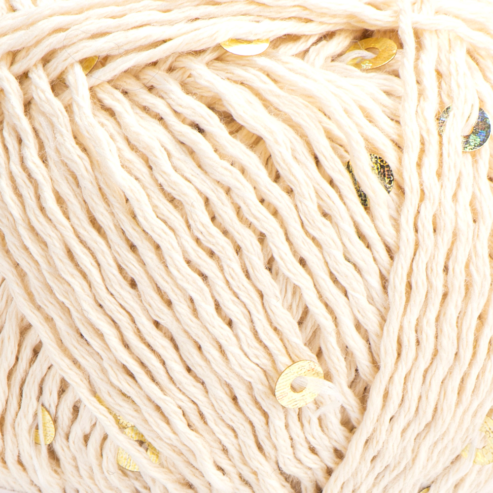 Пряжа YarnArt Cotton Gold Paillettes (7103)