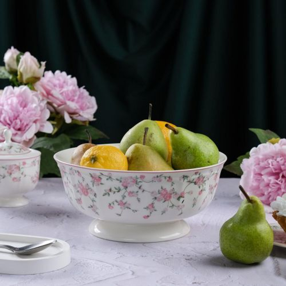 Салатник d=21 cм,фарфор "NOBLE" серия "Retro Ritz-La Vie En Rose"