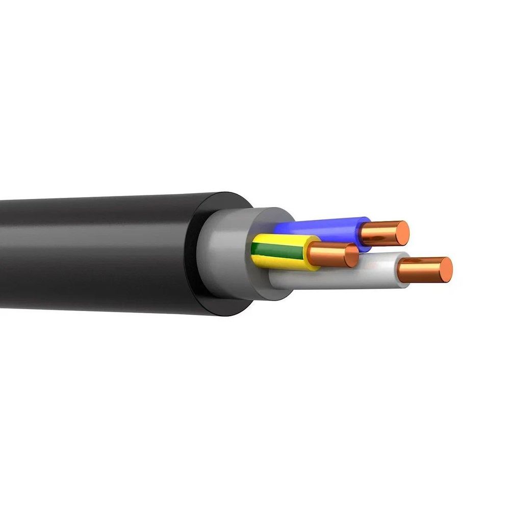 Кабель ВВГнг(А)-LS 3х4 ок(N, PE)-0,66 ГОСТ