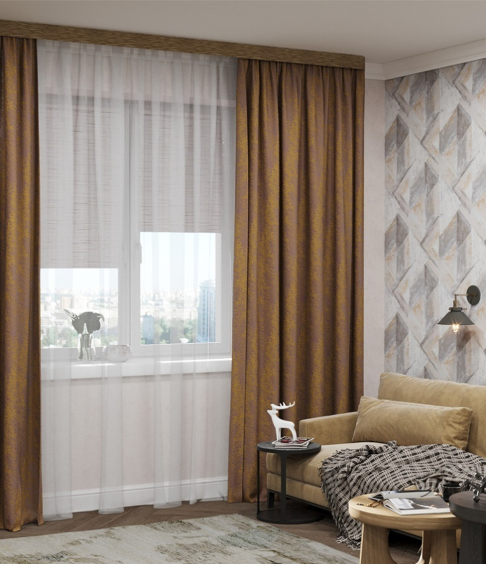 Пластиковый карниз с тиснением Legrand 3-х рядный Эдельвейс 3000 мм