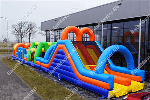 Надувная полоса препятствий "Летняя забава"