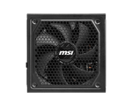 Блок питания MSI 1000W, MAG A1000GL PCIE5, Full Modular, ATX, 80+ GOLD, КПД >90%, Fan 135mm, Черный