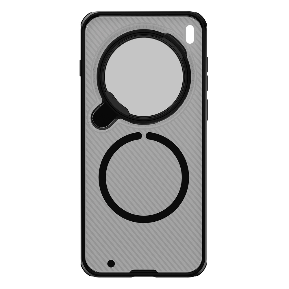 Чехол тонированный серый с MagSafe на смартфон Vivo X300 Pro, серия CamShield Prop Magnetic (версия с прозрачной откидной крышкой объектива) от Nillkin