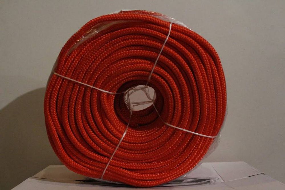 Якорная веревка 6 мм, красная, на отрез