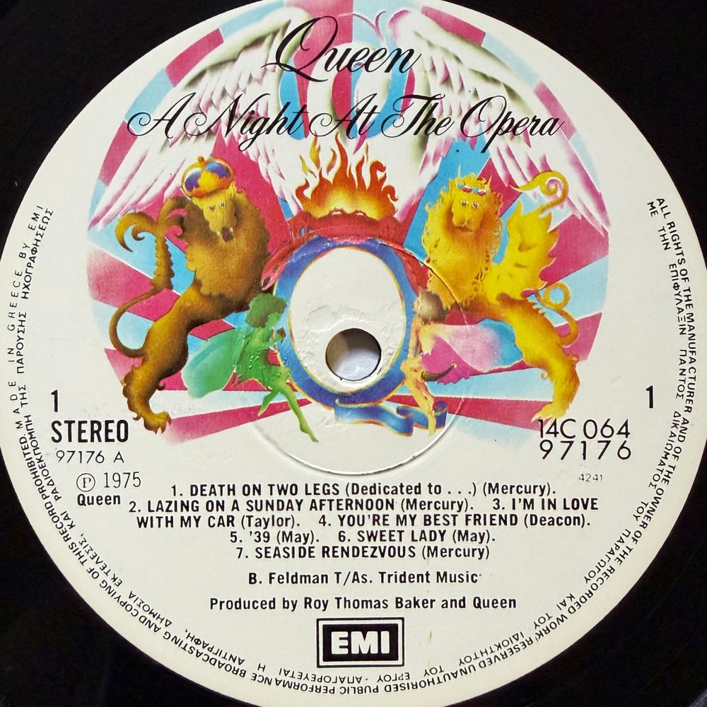 Queen ‎– A Night At The Opera (Греция) Т
