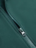 Худи Hardlunch Logo на молнии темно-зеленый