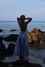 Платье Blossom миди серо-голубой