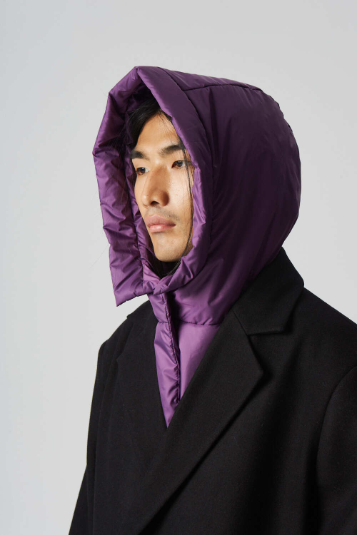 Пальто-плащ оверсайз мужское, беж елочка