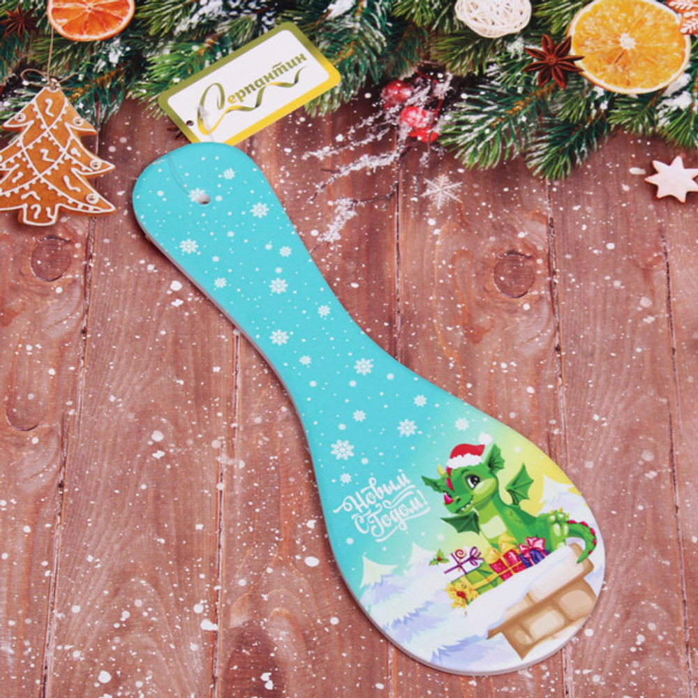 Подставка под ложку керамическая «Хитрый Дракоша Чипа» 28см