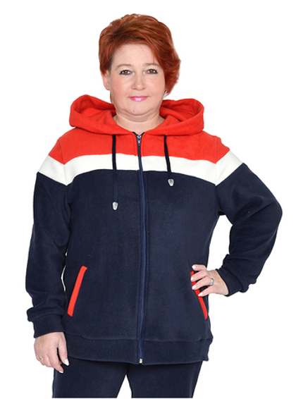 Толстовка из флиса комбинированная