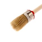 Кисть круглая № 4 (25 мм), натуральная щетина, деревянная ручка// MTX