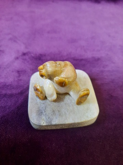 Миниатюра "Выпимши 2", бивень мамонта, рог лося