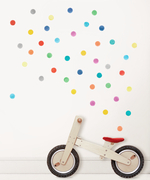 Интерьерная наклейка Watercolor Polka Dots — бирюзовый