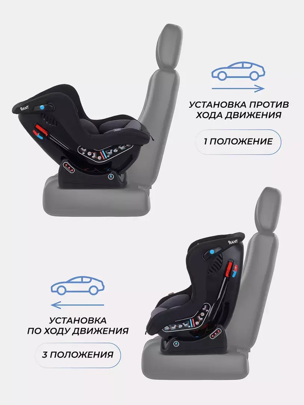 Автокресло RANT LB-777 "Pilot" группа 0-1 (0-18 кг)