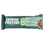 Simply Protein, хрустящие батончики-снеки, мята и шоколадная крошка, 12 батончиков по 40 г (1,41 унции)