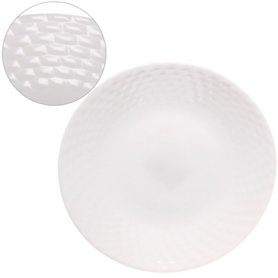 Тарелка «White magic» 19см стеклокерамика Строчка