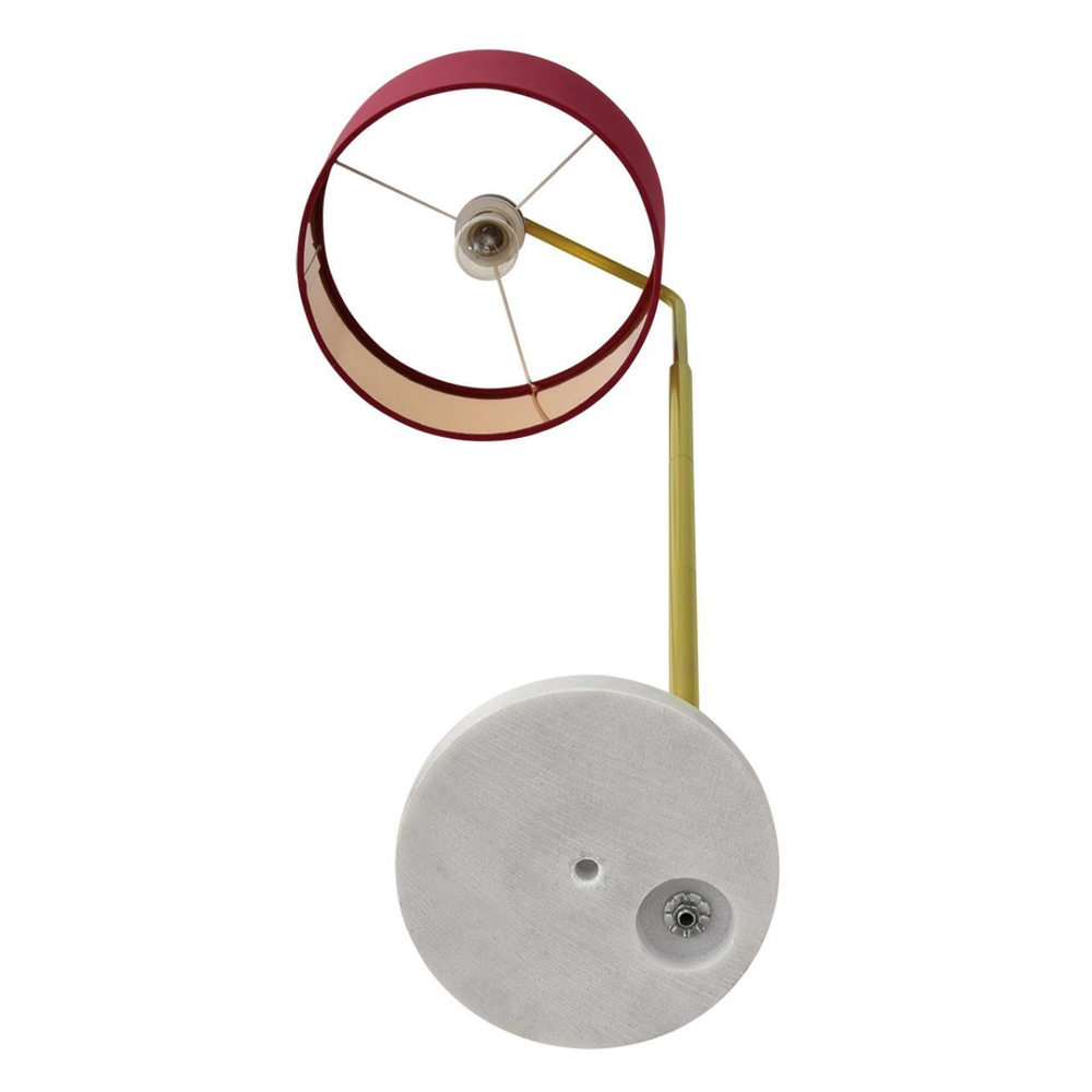 8073/1F NEOCLASSI LN25 366 золото/бордовый, металл/камень/текстиль Торшер E27 1*60W 220V VELVETA