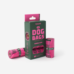 Биоразлагаемые пакеты Mini бабблгам, 60 шт. SAVVE