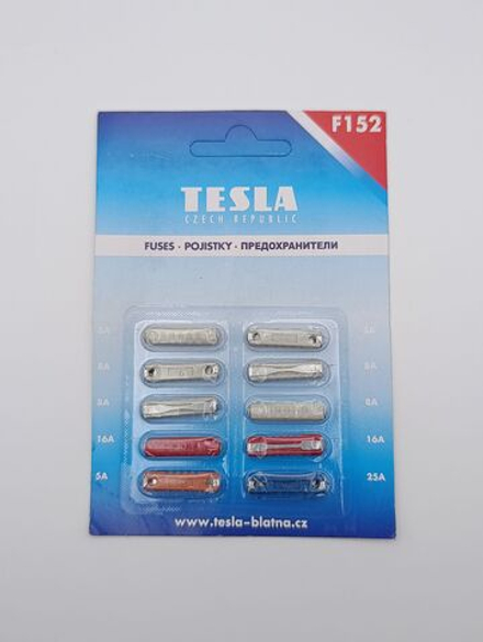 Предохранители TESLA F152(5 - 25 А) LADA ,блистер (10штук )