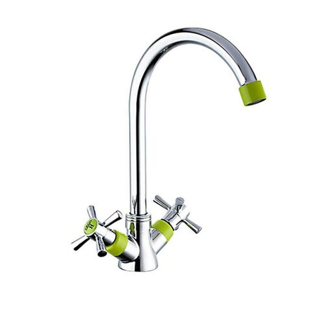 Смеситель для кухни, Frud, с кран-буксой, зел, R49118-6