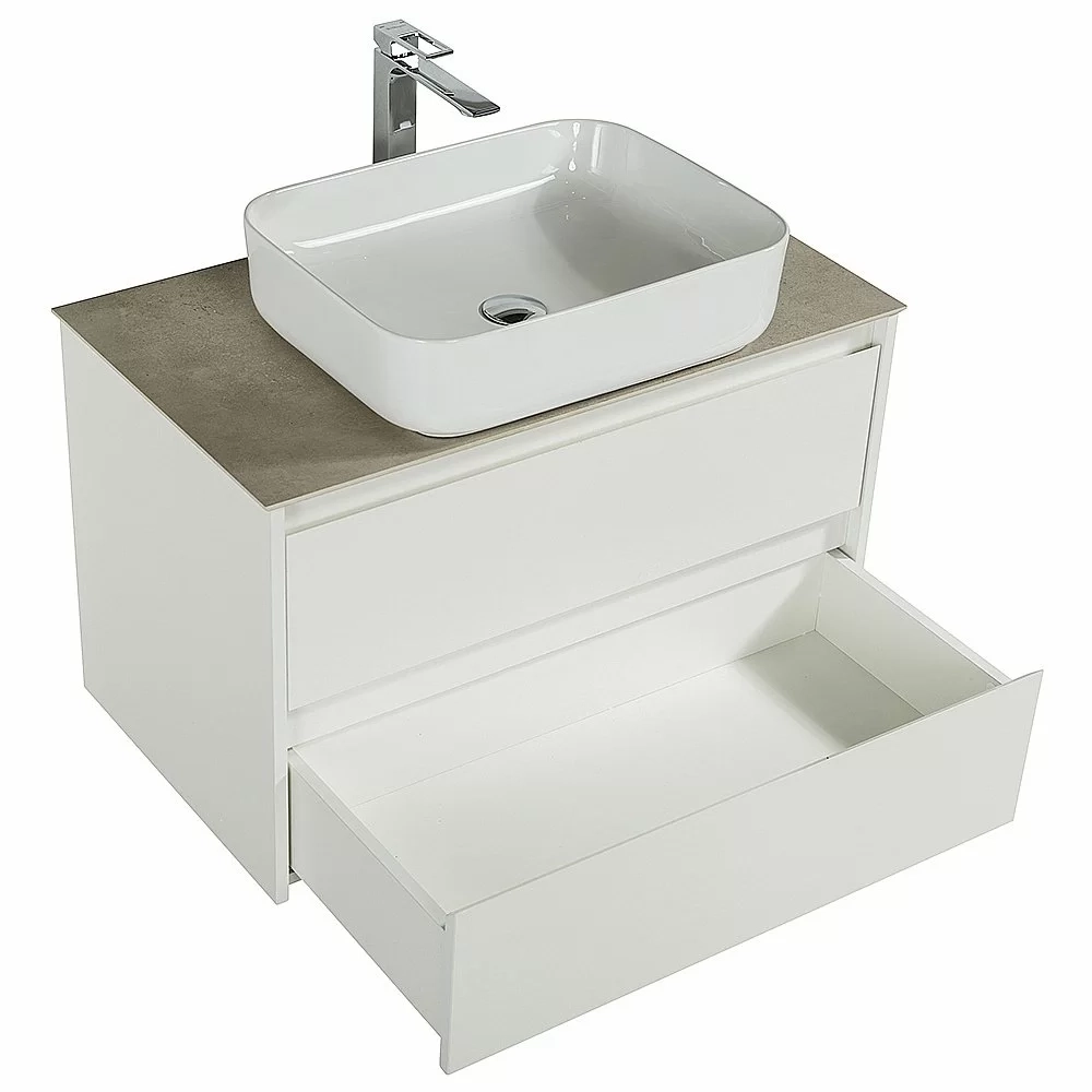 Тумба с раковиной и столешницей BelBagno KRAFT 90 Bianco Opaco