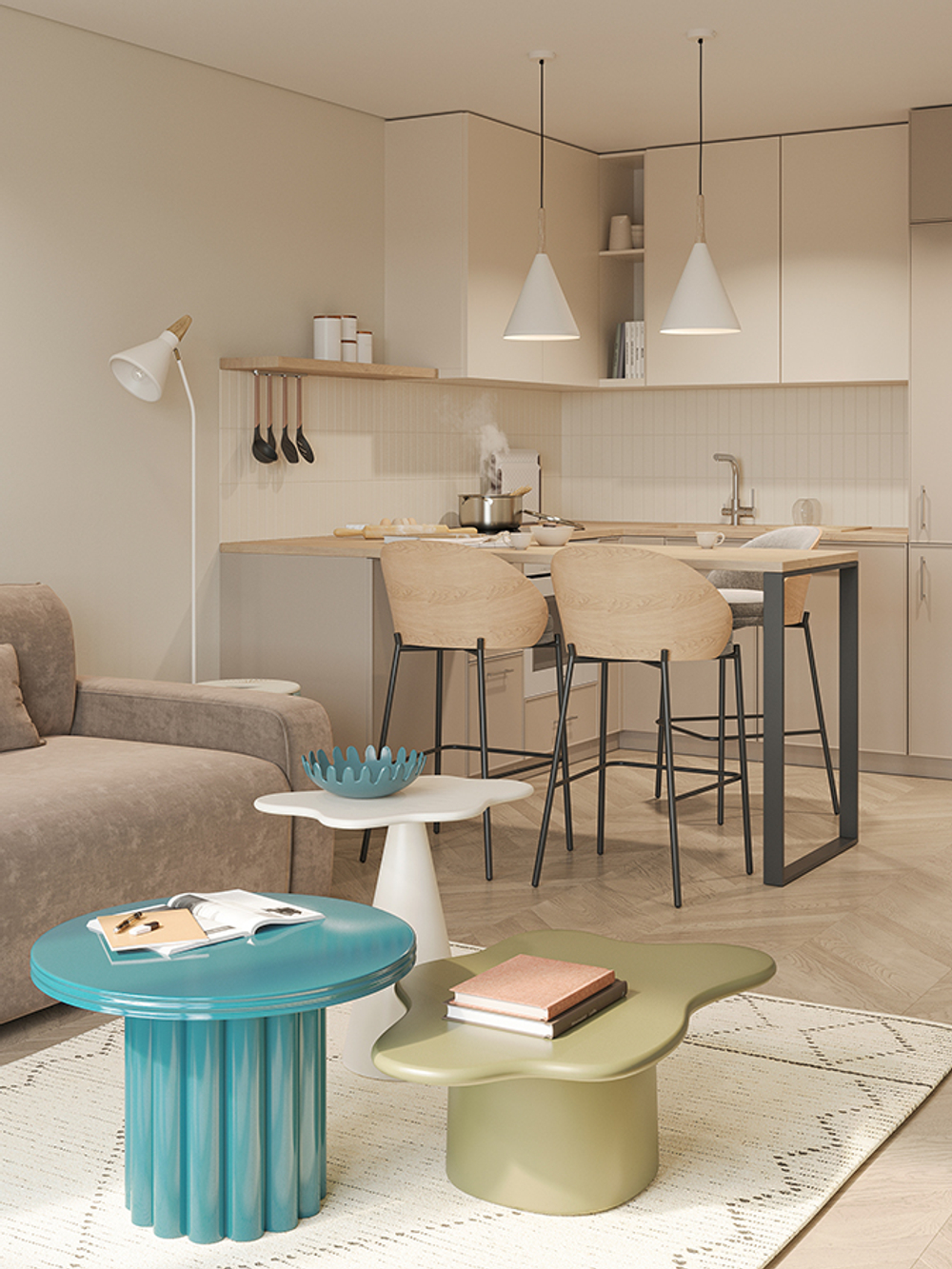 Столик кофейный Bergenson Bjorn Vivlend, 57 см, глубоководный