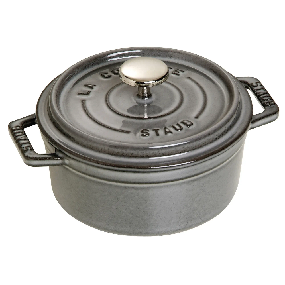 STAUB Кокотница 12 см чугунная 400 мл серая