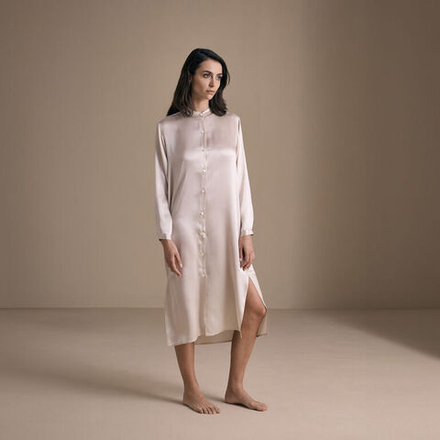 Ночная рубашка длинная Frette Cascade Champagne (S)
