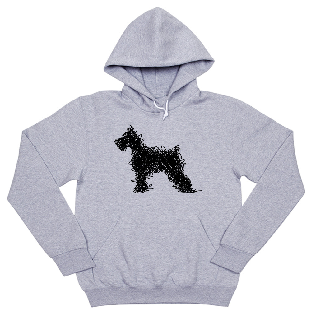 Толстовка "Шнауцер - штрихи"