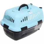 Переноска для животных «ЛЮБИМЫЙ БРО», цвет голубой, 42*31*25см/до 7кг (Лейбл)