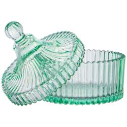 ЕМКОСТЬ ДЛЯ ХРАНЕНИЯ LEFARD С КРЫШКОЙ "BLISS GREEN", 10*12,5СМ