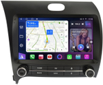 Магнитола для KIA Cerato 3 2013-2019 (рамка с крутилками) - FarCar BM9-7021-2 монитор 9" QLED на Android 13, TS10, 4+32Гб, CarPlay, 4G SIM-слот