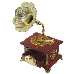 GAEM Изделие декоративное "Граммофон" (музык.), L15,5 W12 H27 см